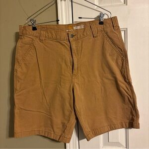 Carhartt Men's Flat Front Brown Shorts